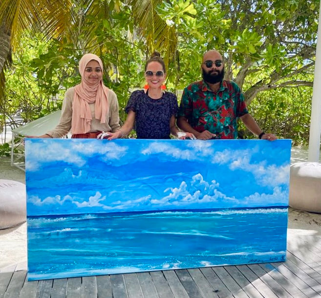 Connecting people through art at LUX* South Ari Atoll