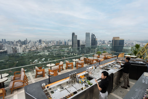 Spire Rooftop Bar Elevates Bangkok's Nightlife in a Tropical Escape Above the City