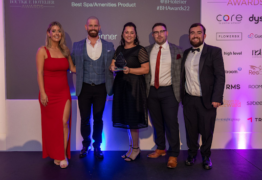 Core by Premier Software wins the Best Spa/Amenities Product at the Boutique Hotelier Awards 2022, UK