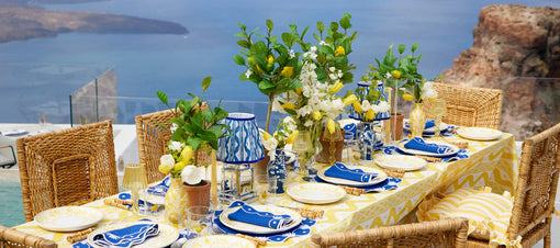 Mrs. Alice and Grace Hotel, Auberge Resorts Collection debut Santorini tablescape